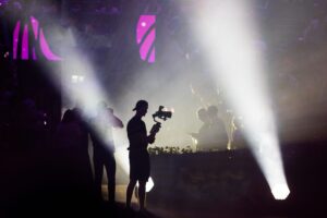 setup live streaming event outdoor