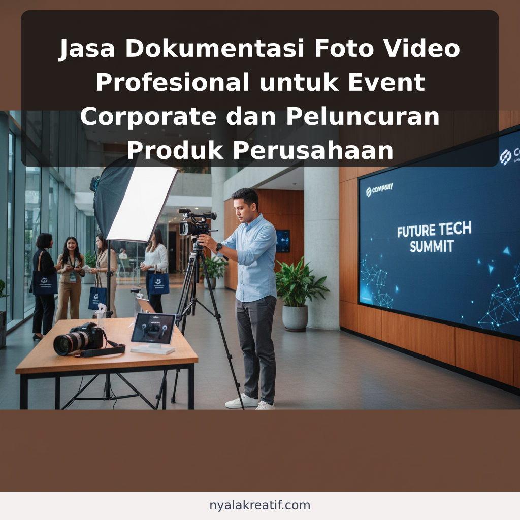 Jasa Dokumentasi Foto Video Profesional untuk Event Corporate dan Peluncuran Produk Perusahaan