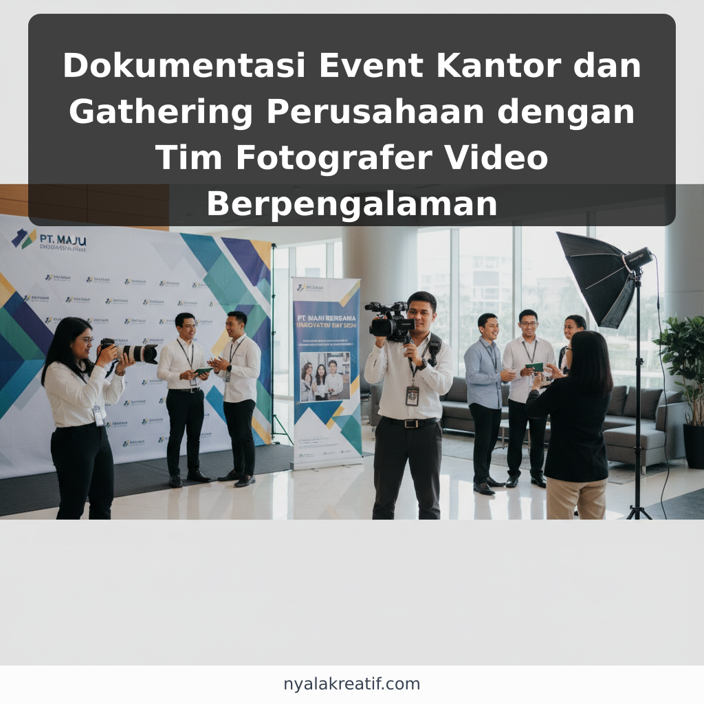 Dokumentasi Event Kantor dan Gathering Perusahaan dengan Tim Fotografer Video Berpengalaman